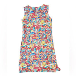 Chelsea Gunn Colorful V Neck Sleeveless Lightweight Dress Sz M